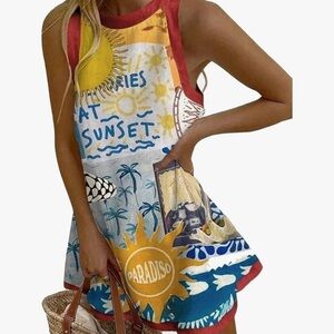 Colorful Sleeveless Sundress